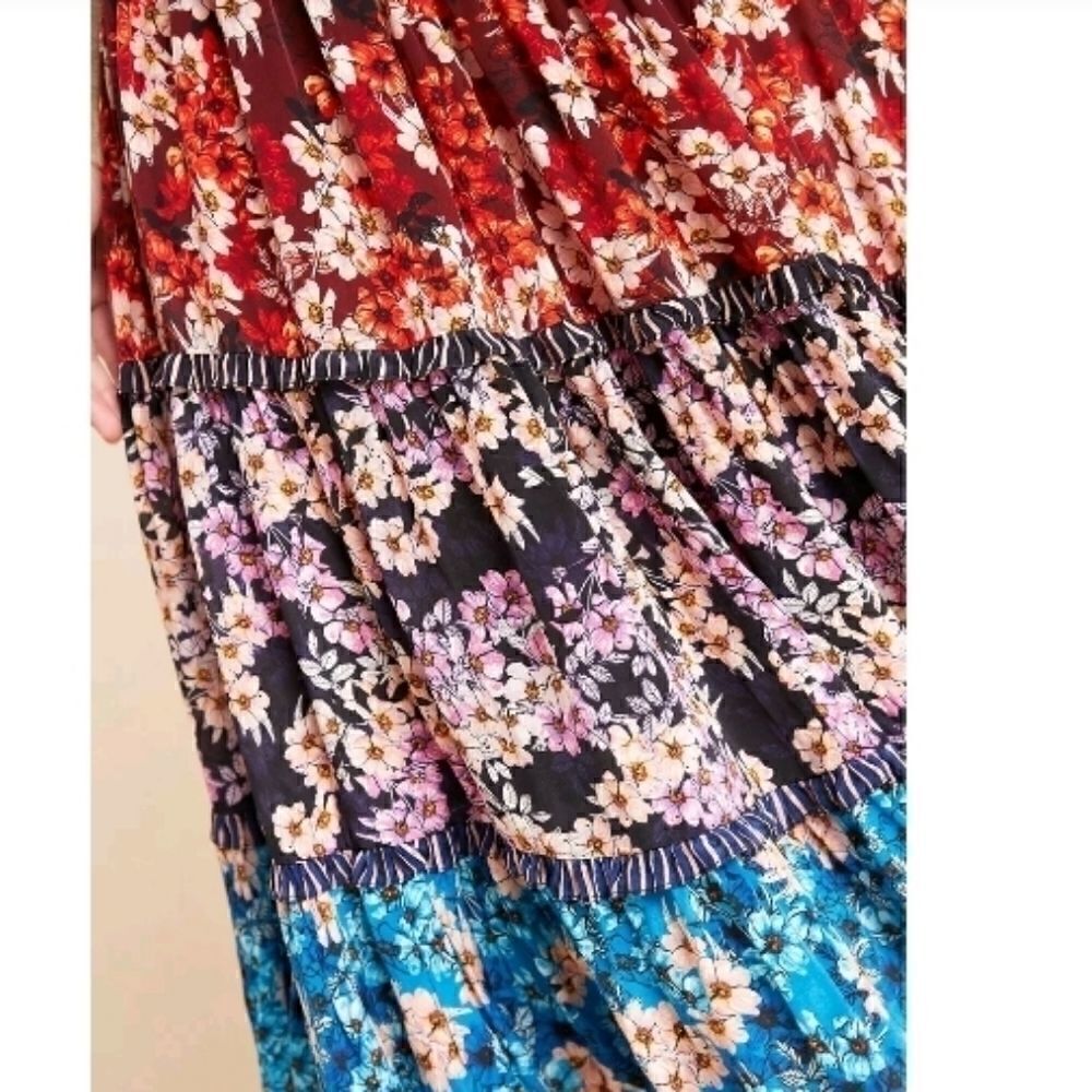 Bhanuni by jyoti Anarosa Tiered Maxi Skirt Size 4 - Picture 5 of 8